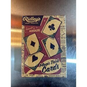 Ridleys House of Novelties Magic Trick Cards - NEW In Cellophane 6/15/2010